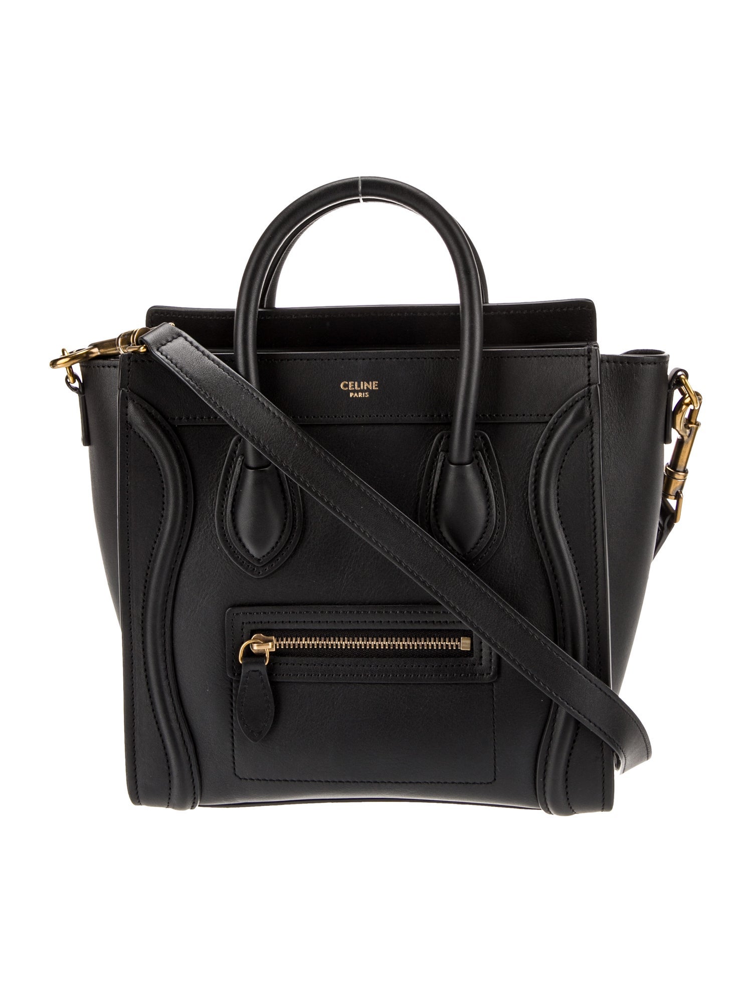 Celine Leather Luggage Nano