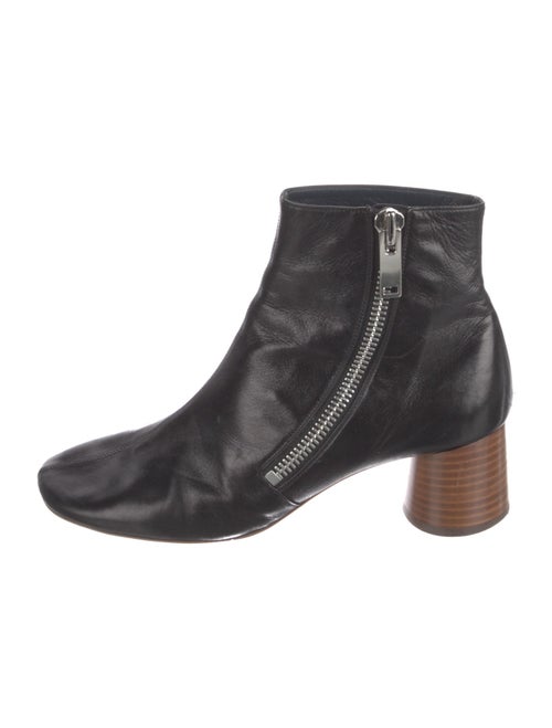 Celine Leather Colorblock Pattern Boots