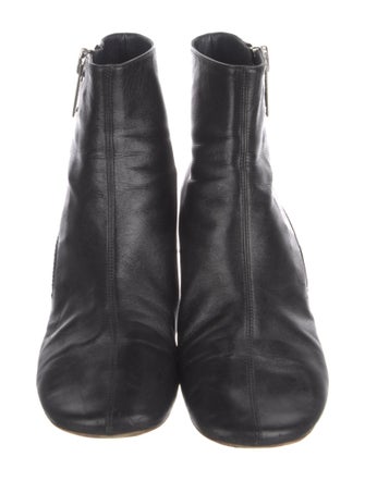 Celine Leather Colorblock Pattern Boots