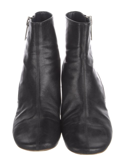 Celine Leather Colorblock Pattern Boots