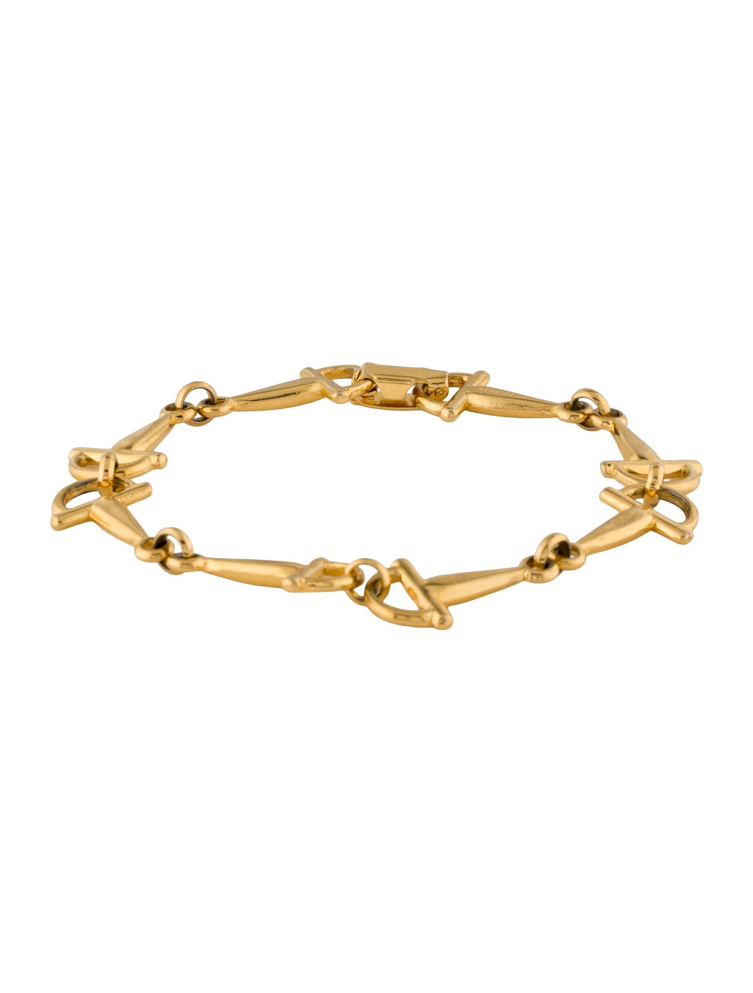 Celine Vintage Horsebit Link Bracelet