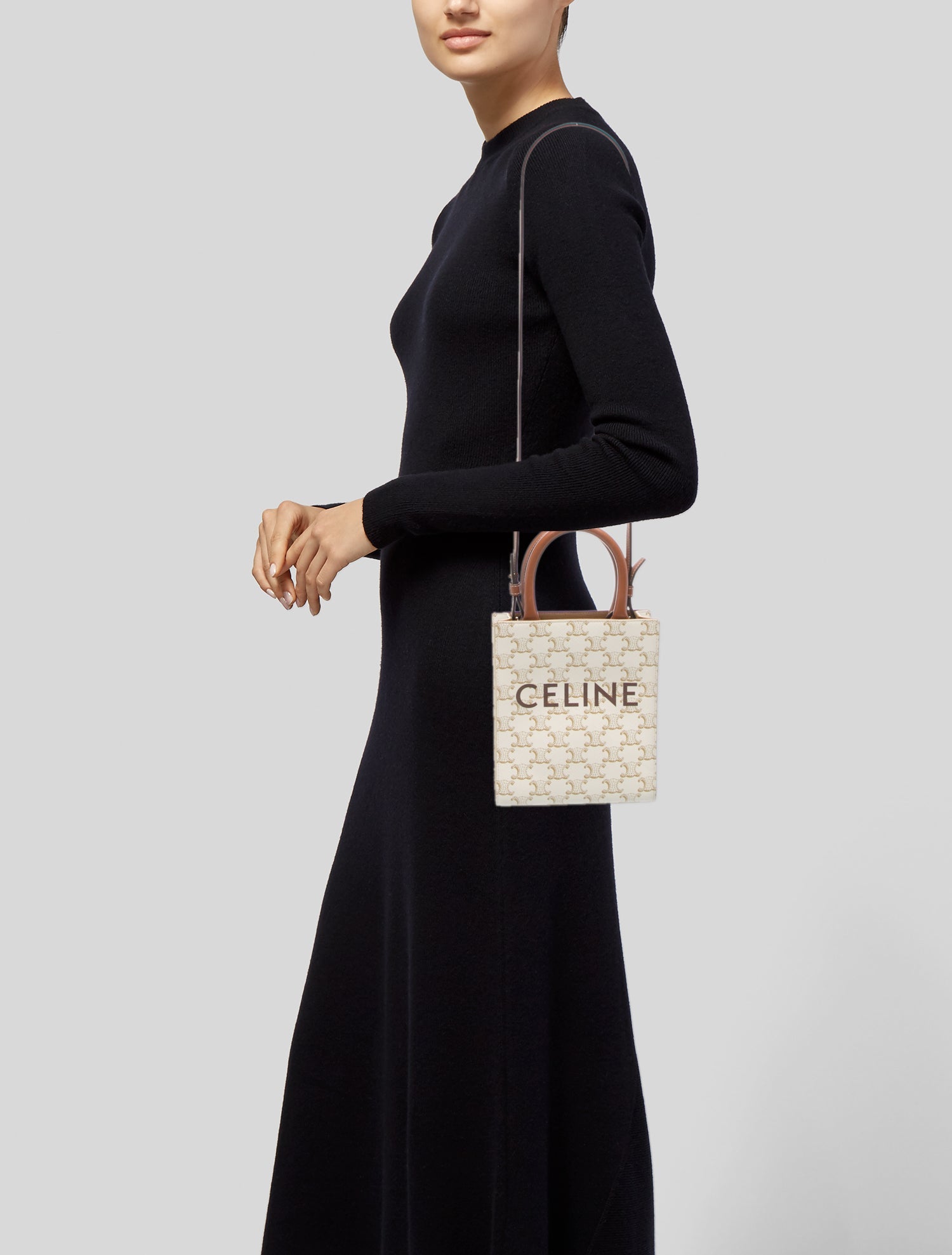 Celine Triomphe Vertical Cabas Mini