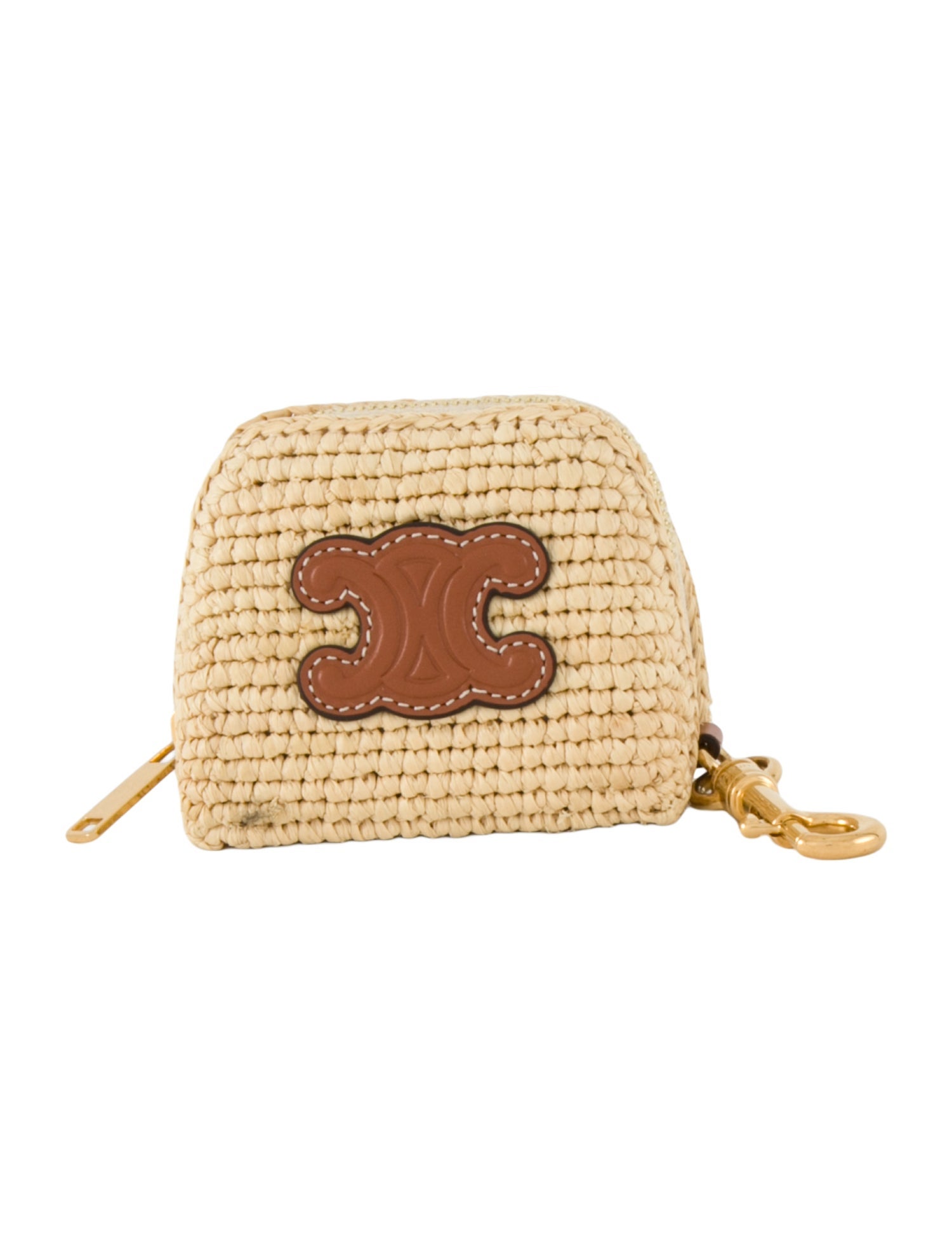 Celine Raffia Coin Holder