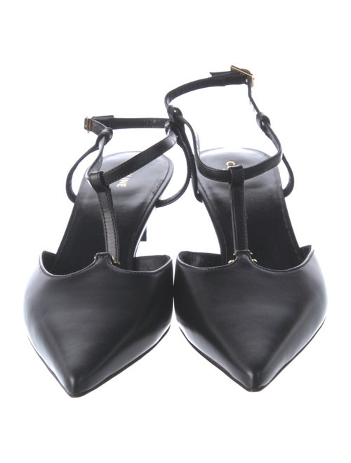 Celine Kitten T-Bar Leather T-Strap Pumps