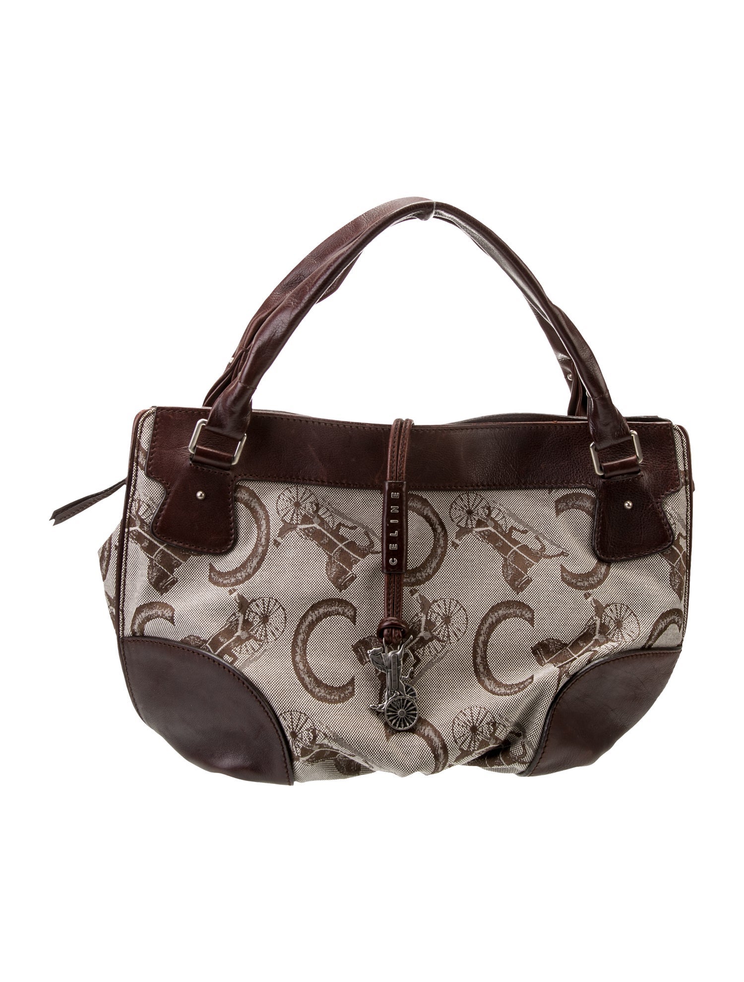 Celine Monogram Top Handle Bag Vintage