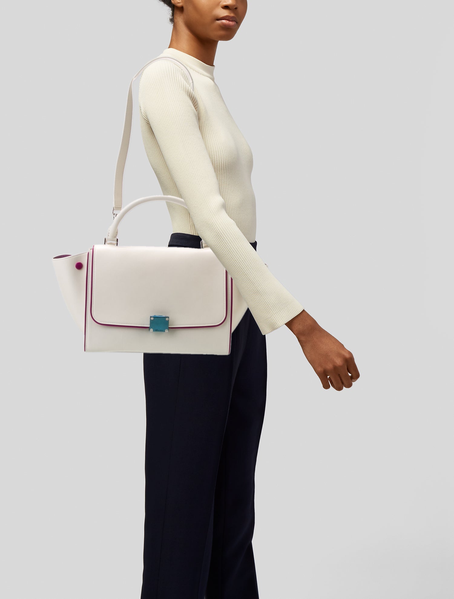 Celine Leather Trapeze Small