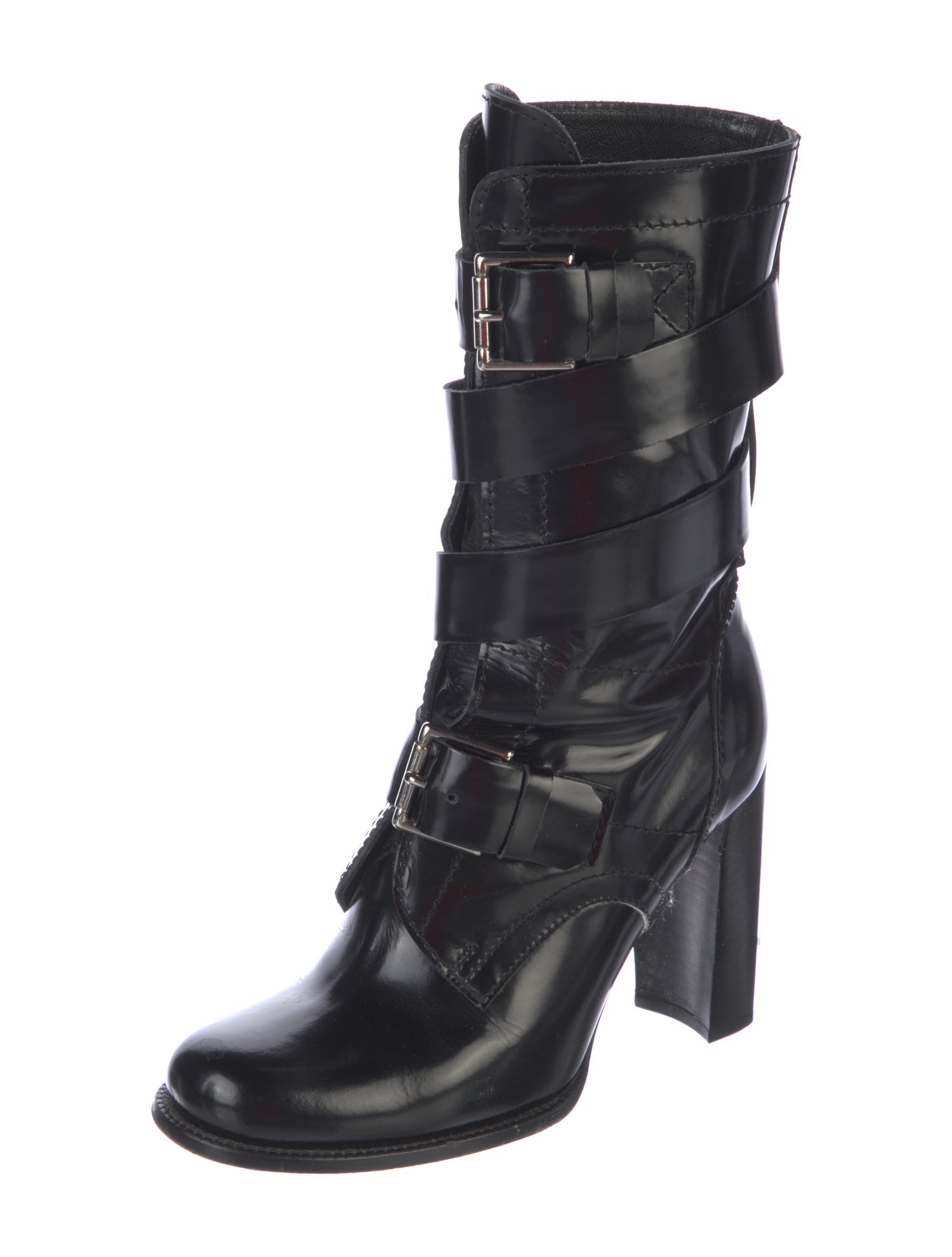 Celine Leather Combat Boots