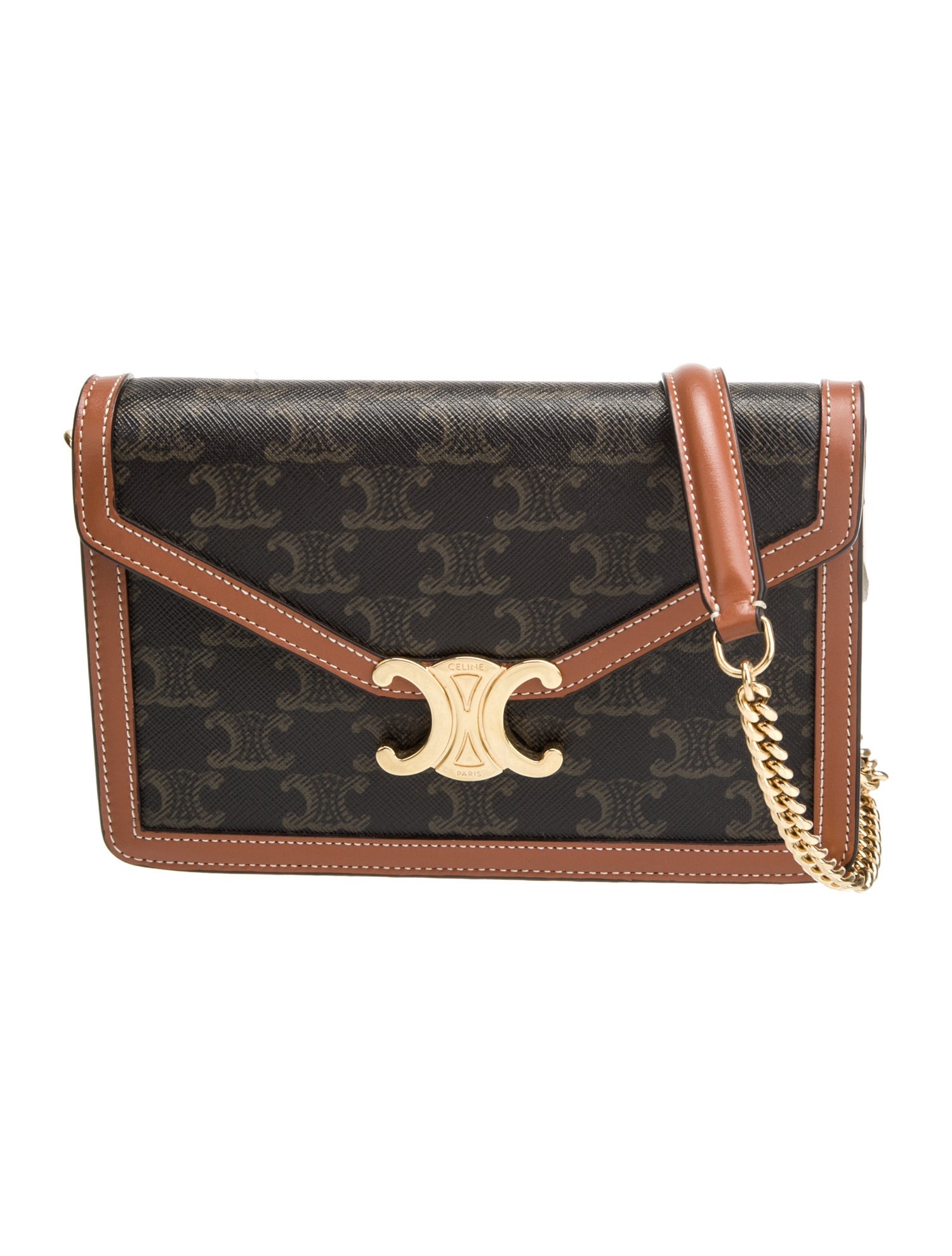 Celine Triomphe Margo Wallet on Chain 2023