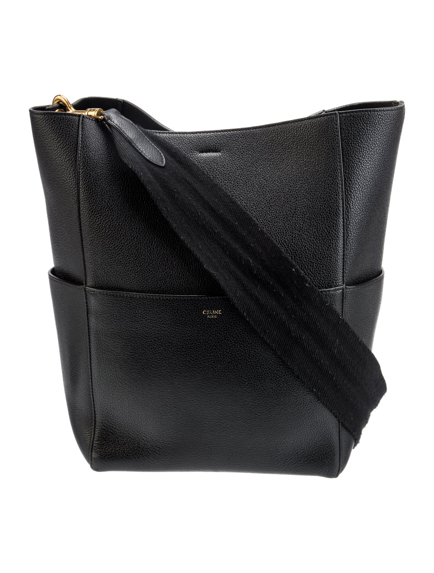 Celine Leather Seau Sangle