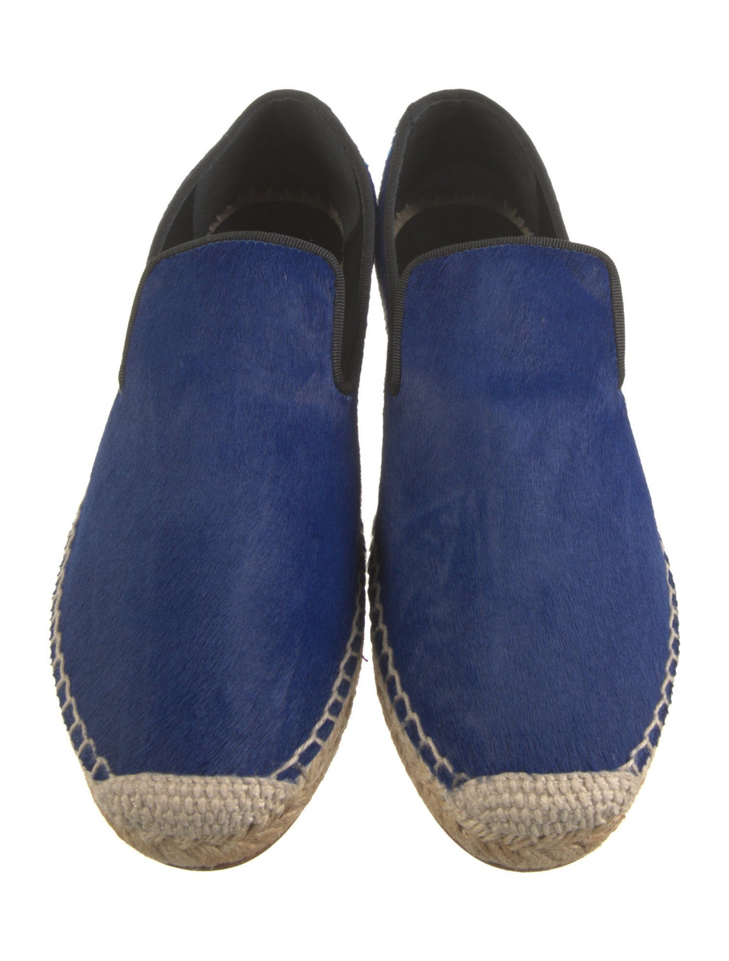 Celine Ponyhair Grosgrain Trim Espadrilles