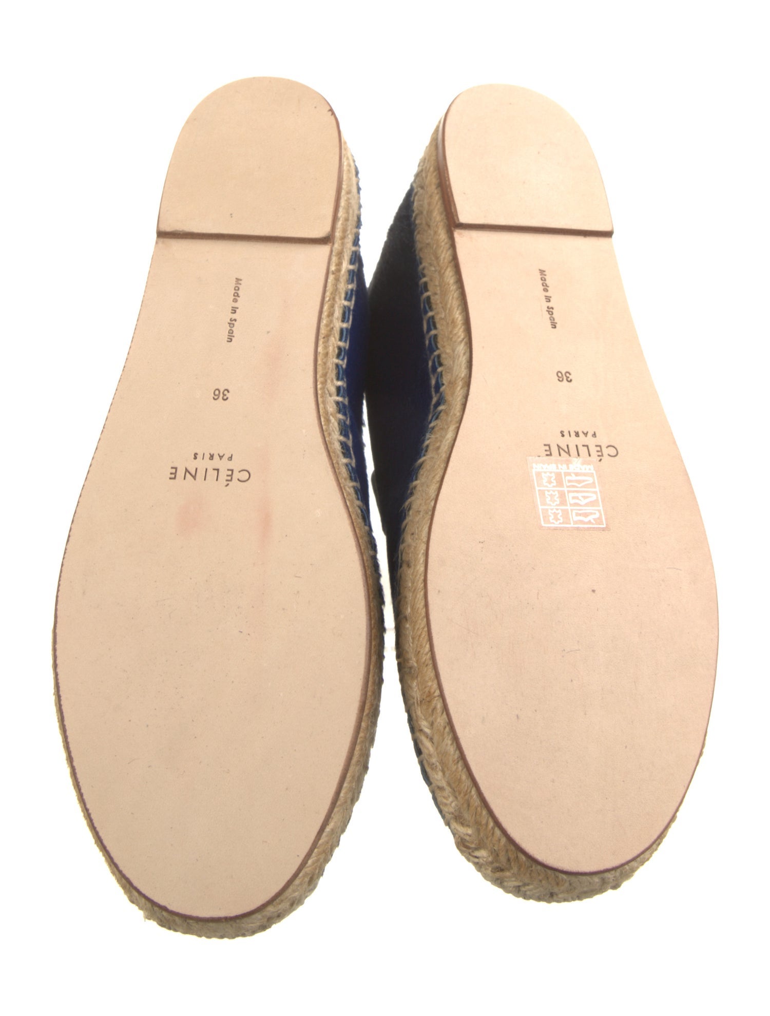 Celine Ponyhair Grosgrain Trim Espadrilles