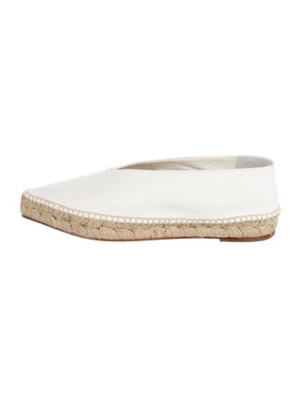 Celine Leather Whipstitch Trim Espadrilles