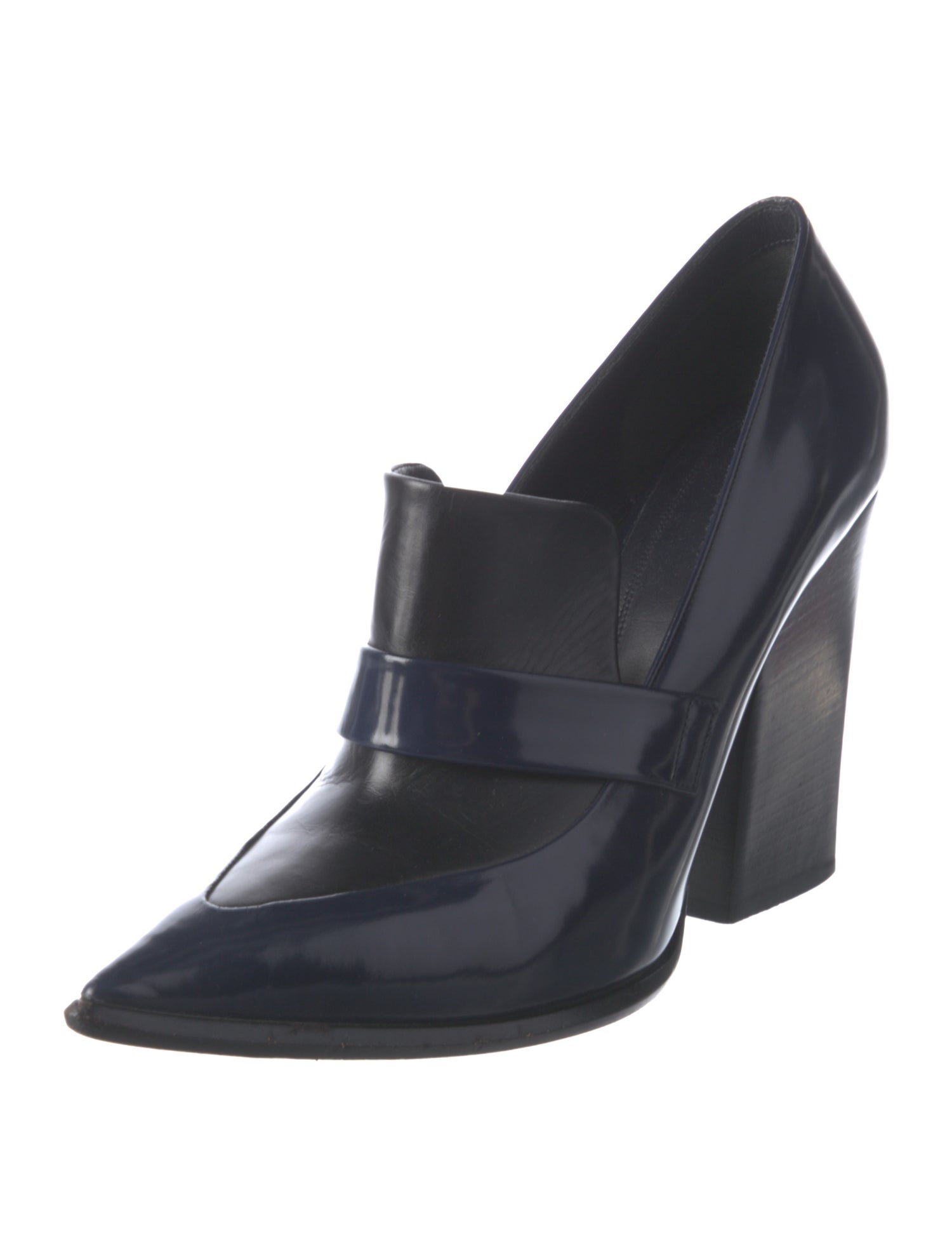 Celine Leather T-Strap Pumps