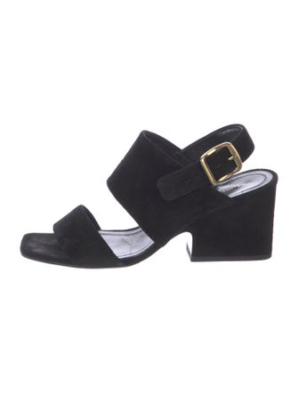 Celine Suede Slingback Sandals