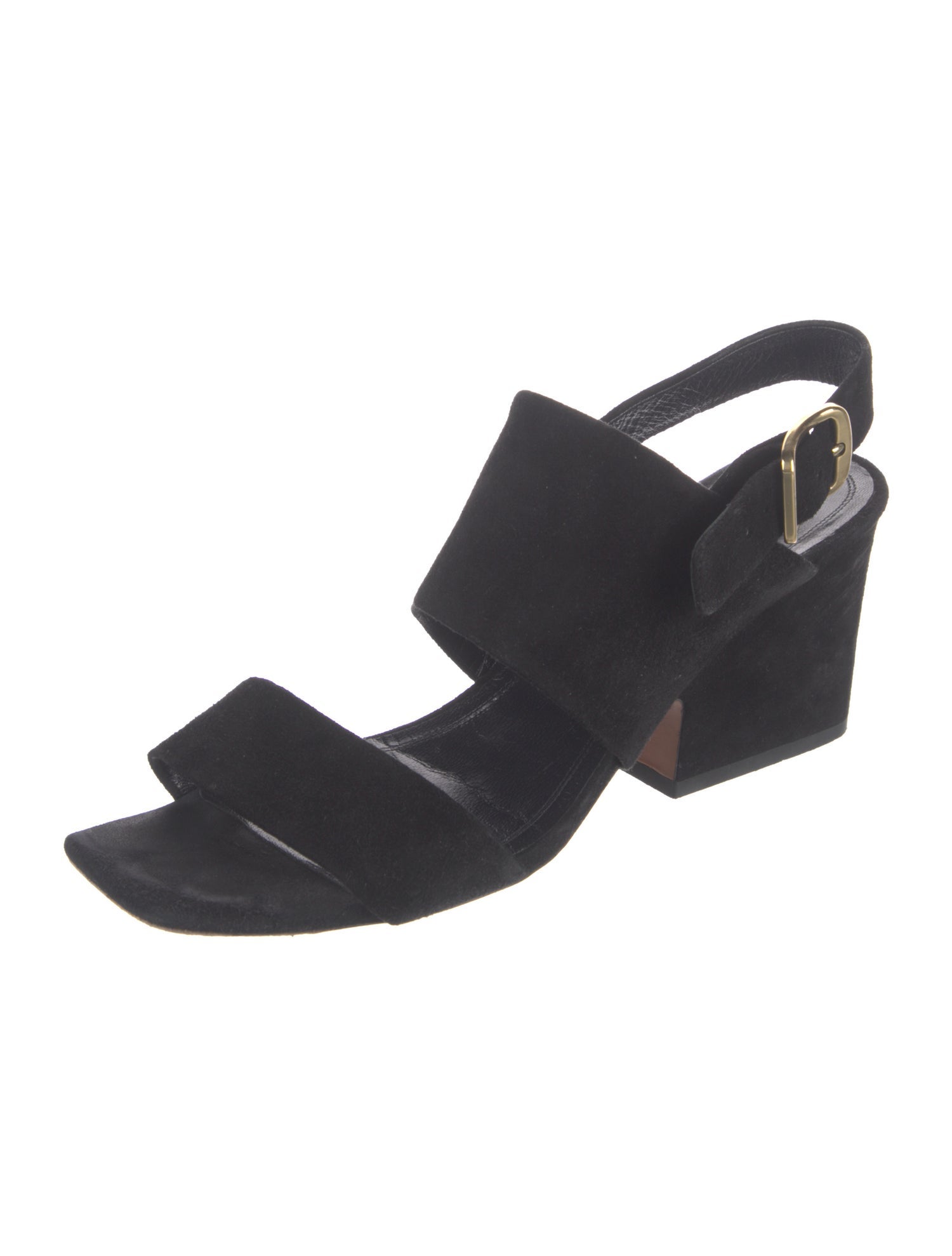 Celine Suede Slingback Sandals