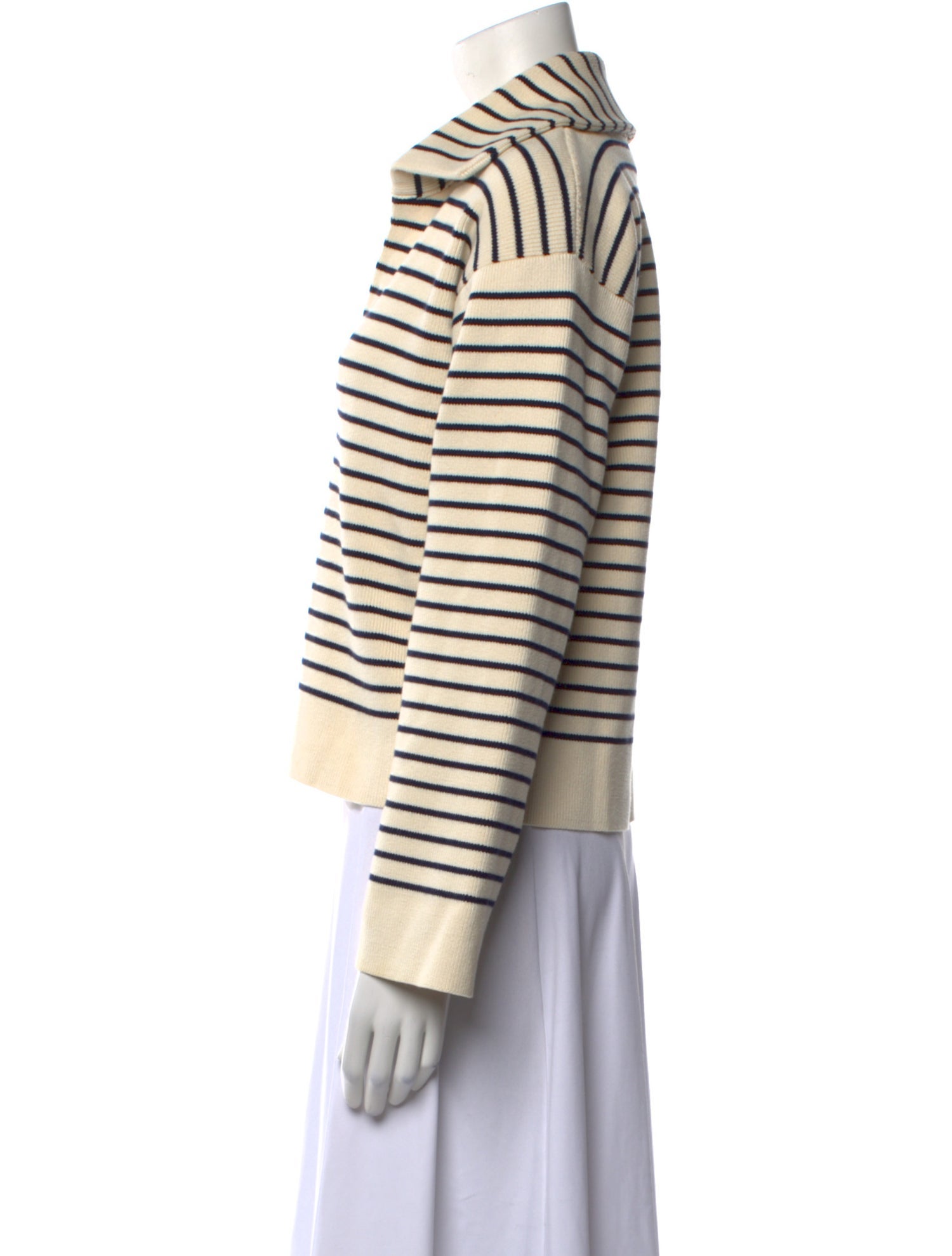 Celine Striped V-Neck Top
