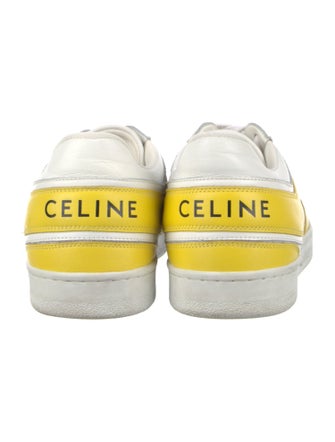 Celine Leather Colorblock Pattern Sneakers