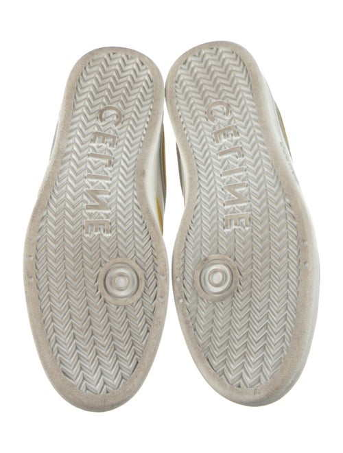 Celine Leather Colorblock Pattern Sneakers