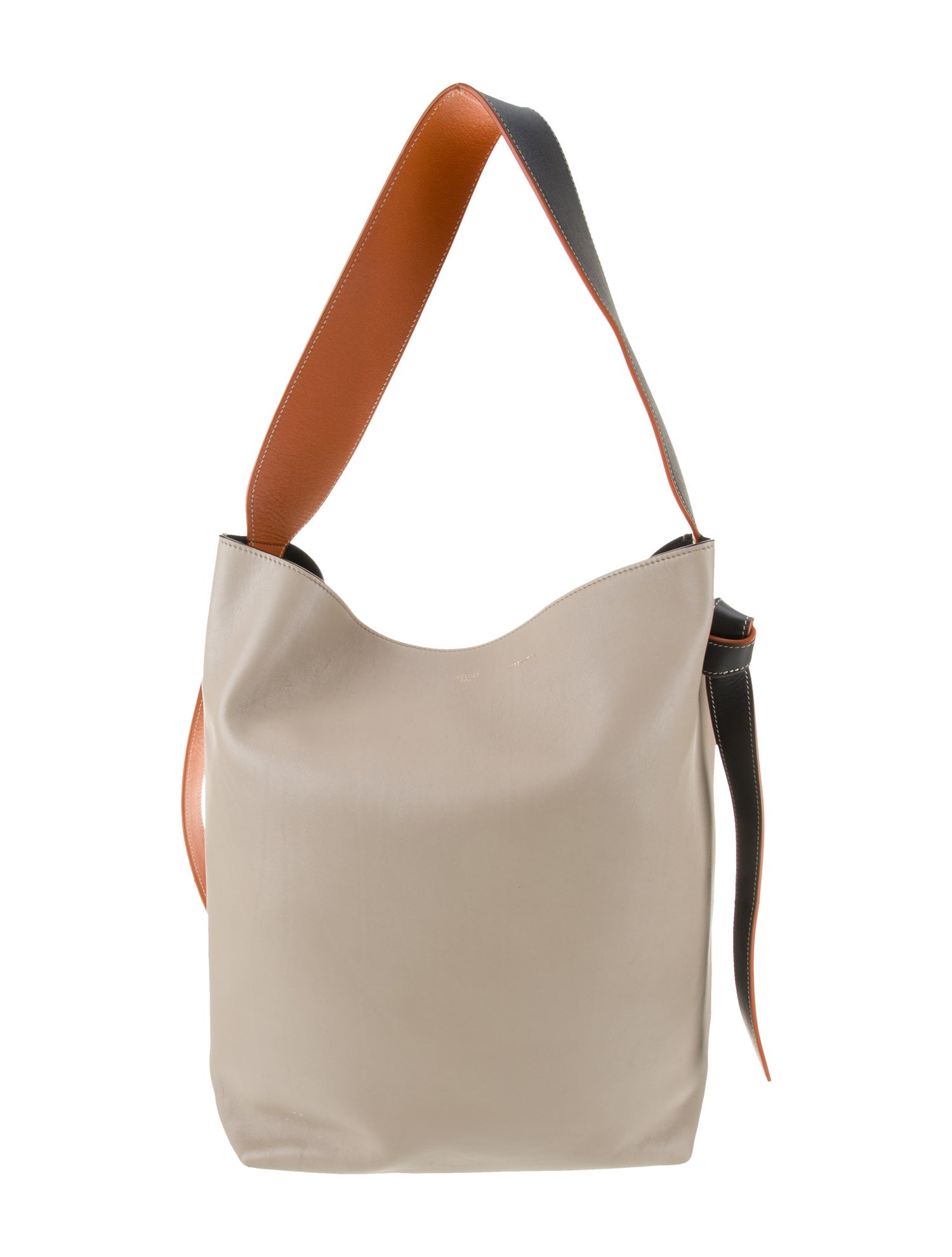 Celine Leather Twisted Cabas