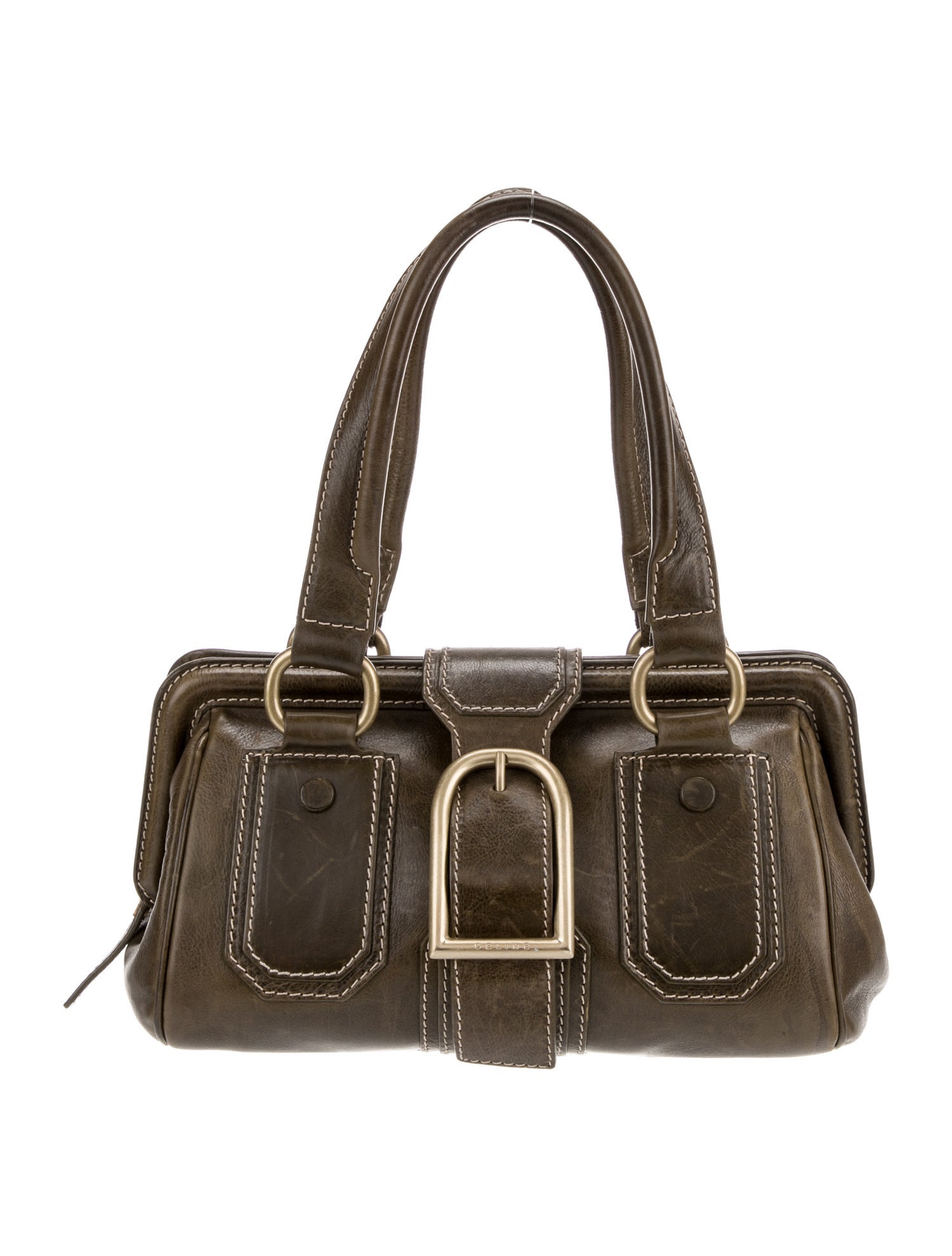 Christian Dior Crocodile Medium Lady Dior Bag - White Handle