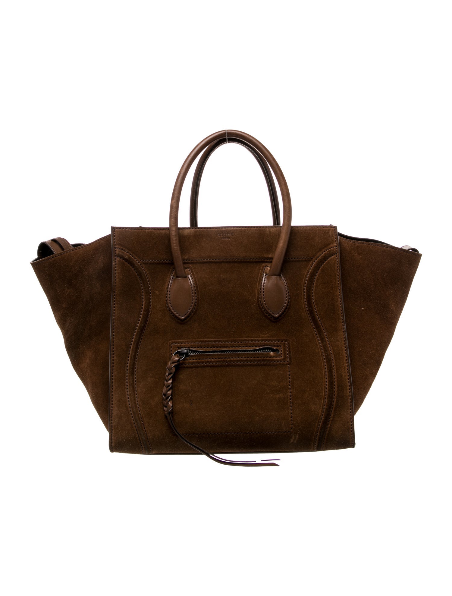 Celine Suede Luggage Phantom Medium