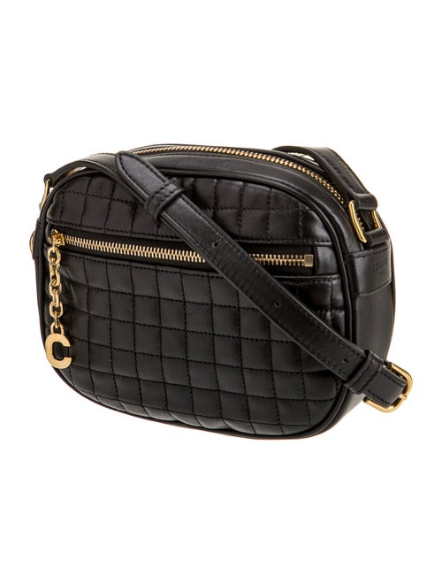 Celine Quilted C Charm Bag Small