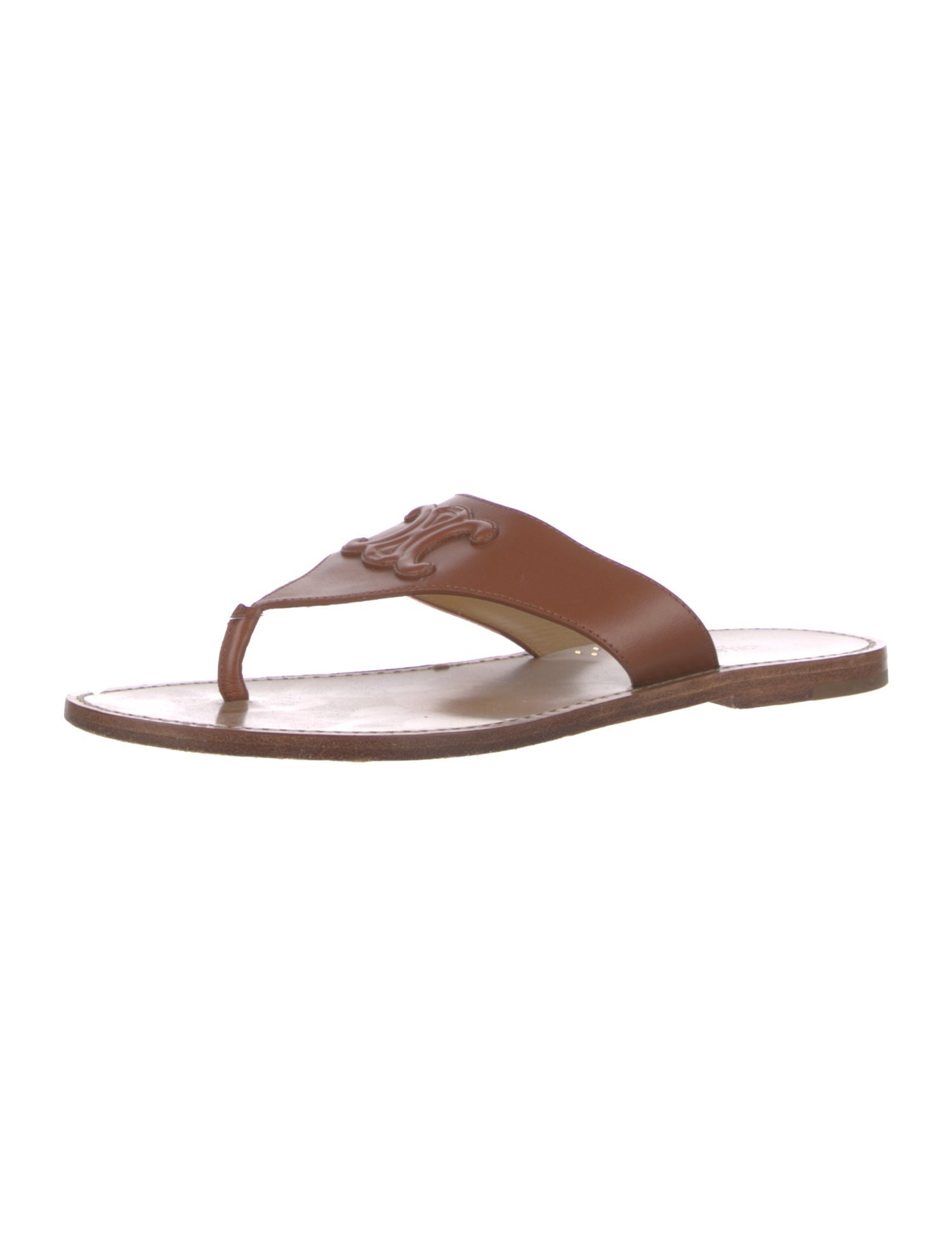 Celine Leather Flip Flops