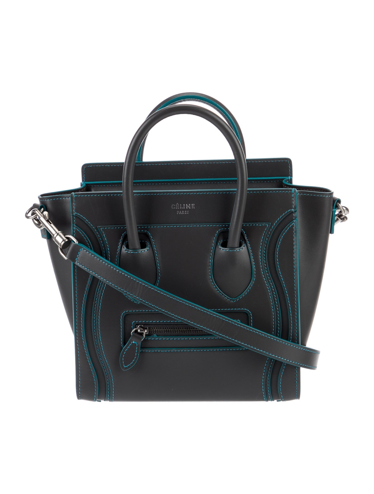 Celine Leather Luggage Nano
