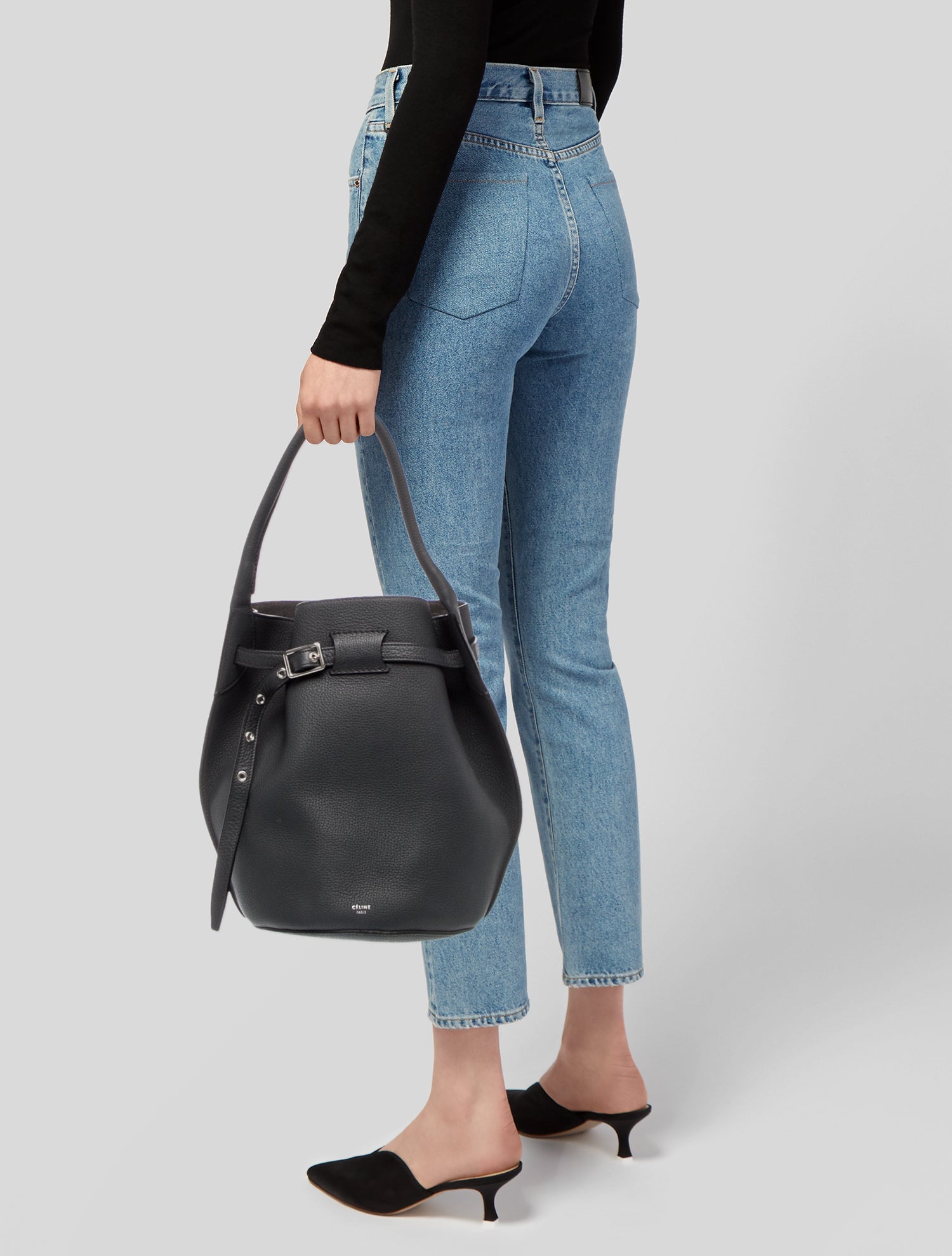 Celine Leather Big Bag Bucket