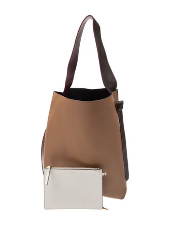 Celine Leather Twisted Cabas