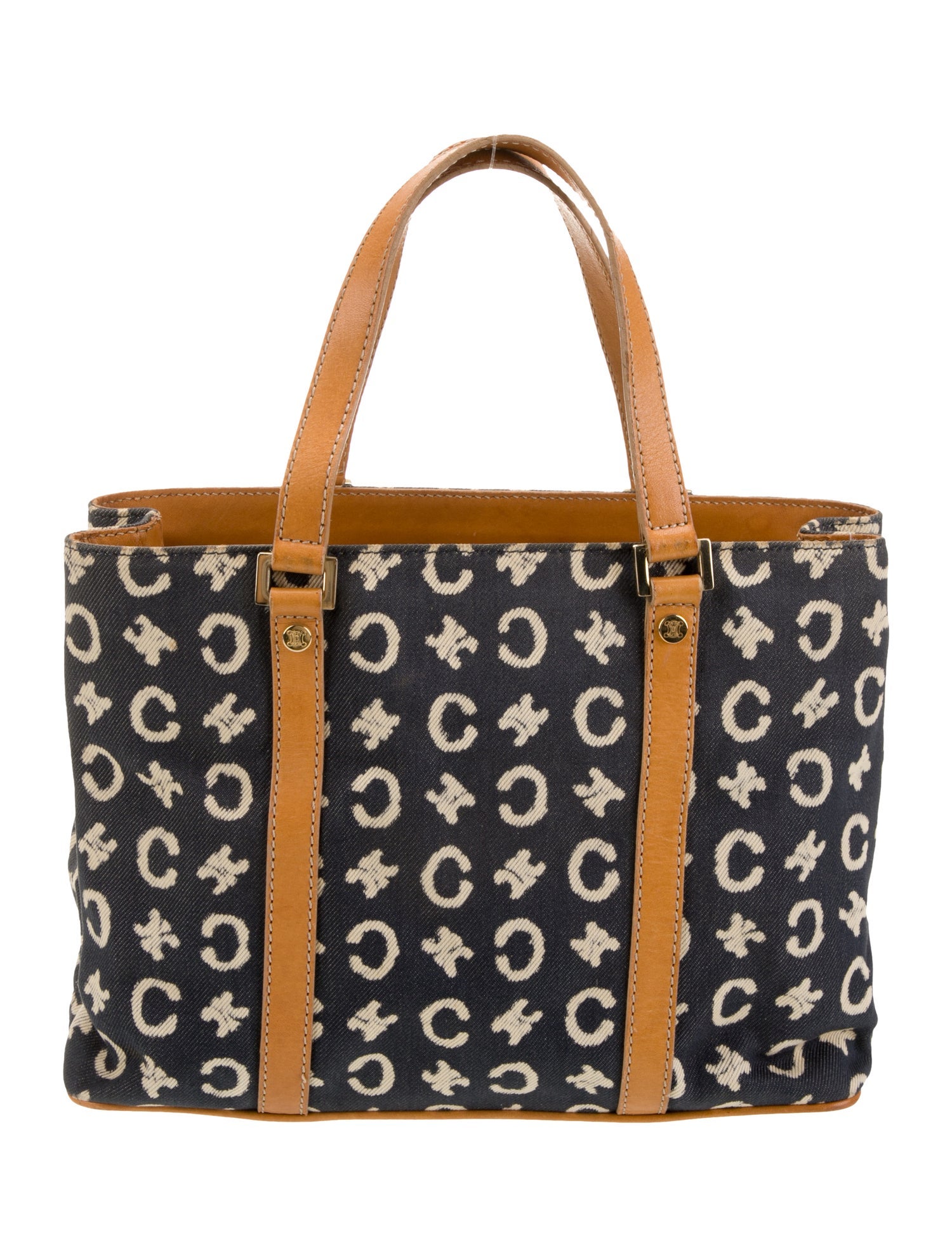 Celine Canvas Top Handle Bag