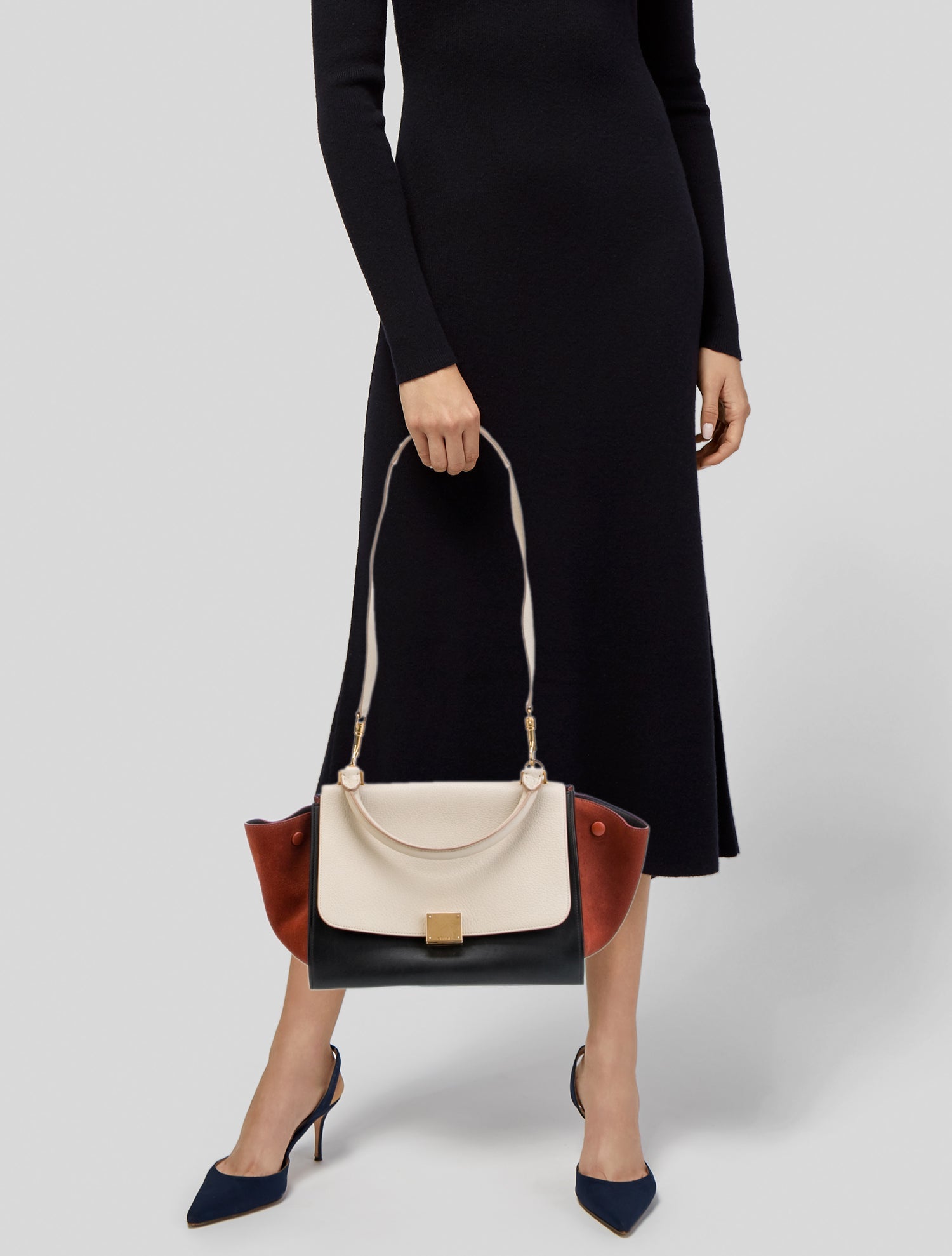 Celine Leather Trapeze Small