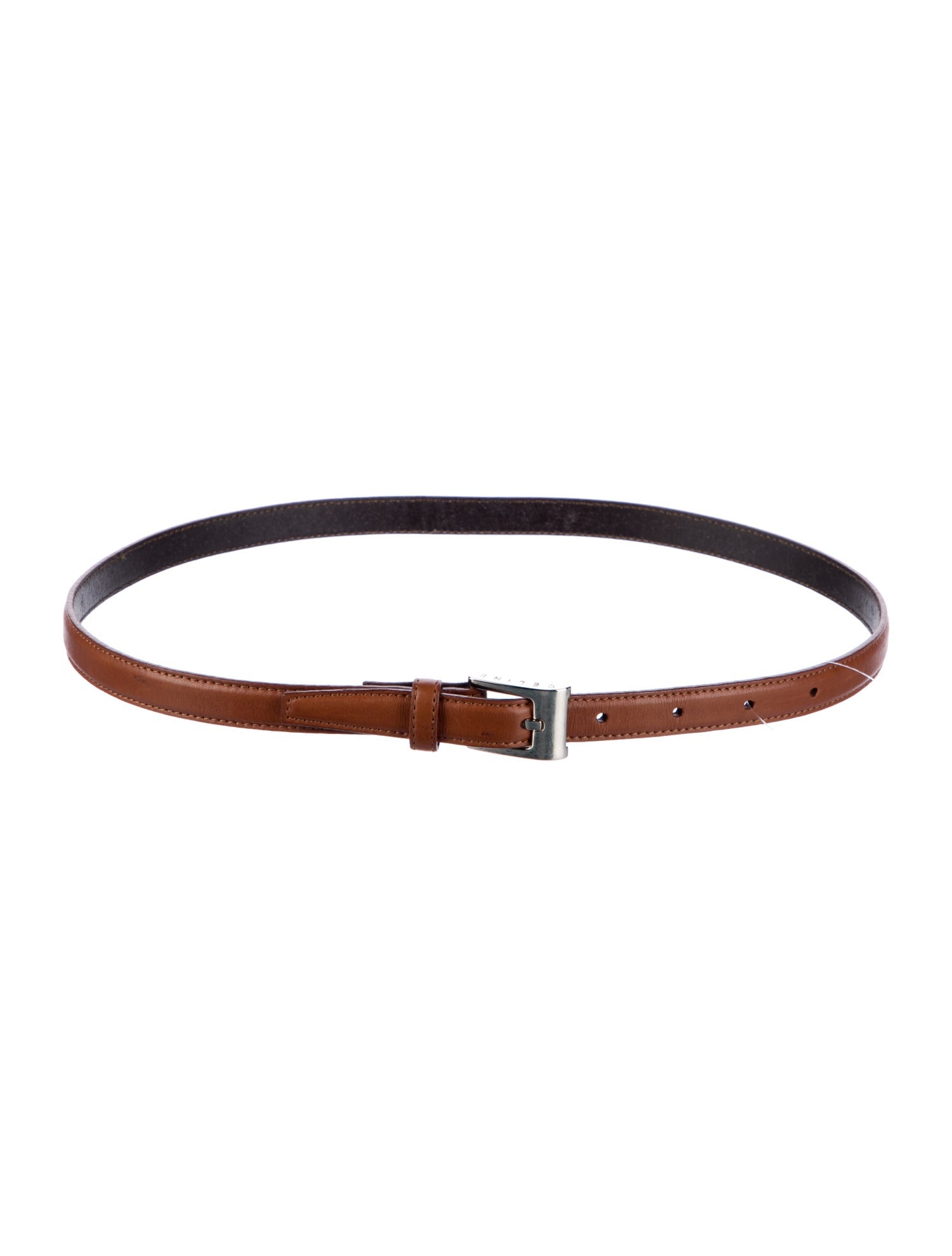 Celine Skinny Leather Belt
