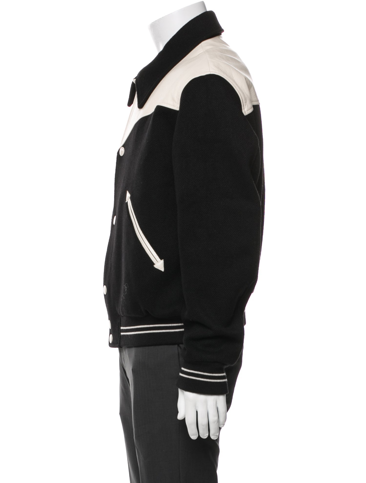 Celine 2019 Western Yoke Teddy Varsity Jacket