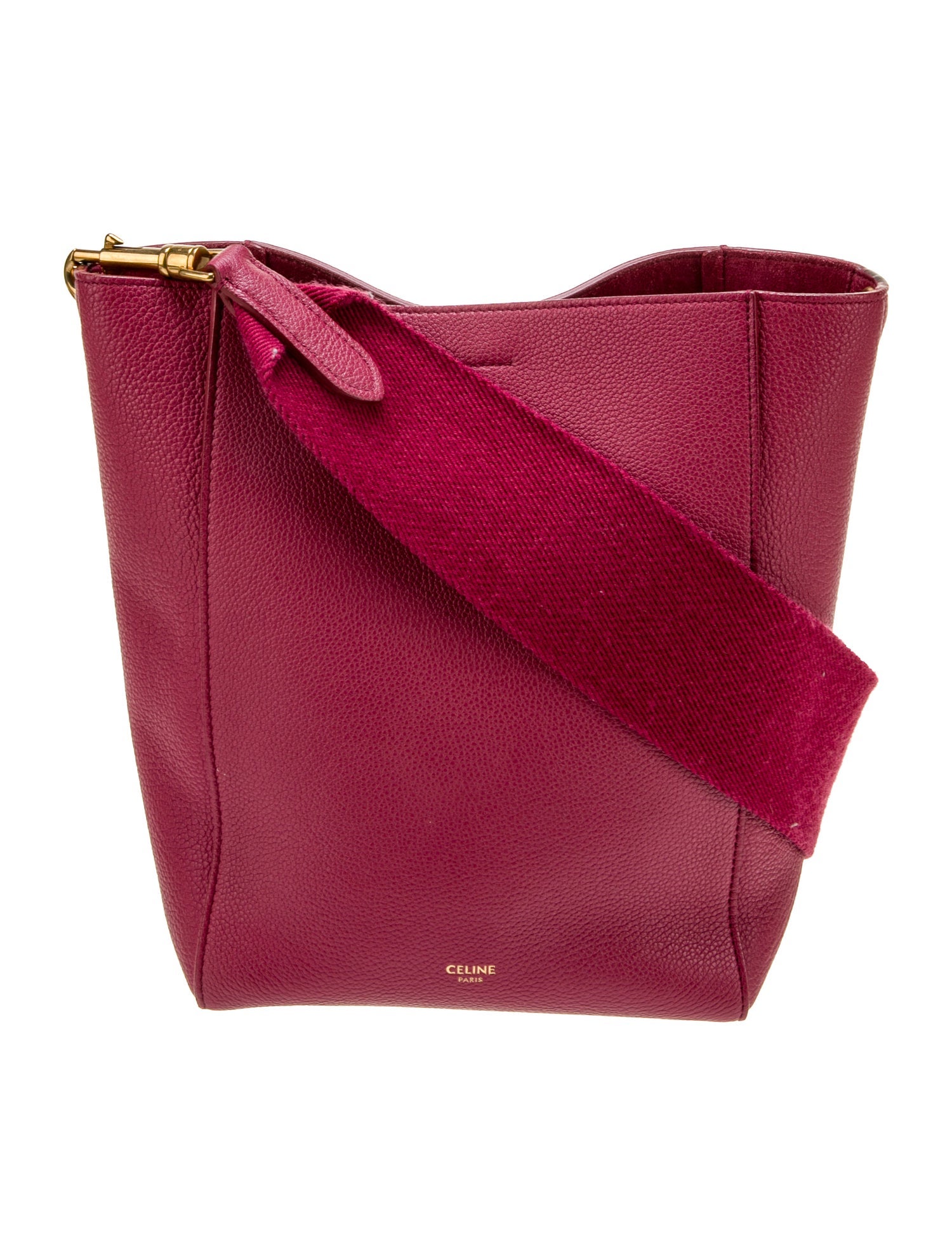 Celine Leather Seau Sangle Medium