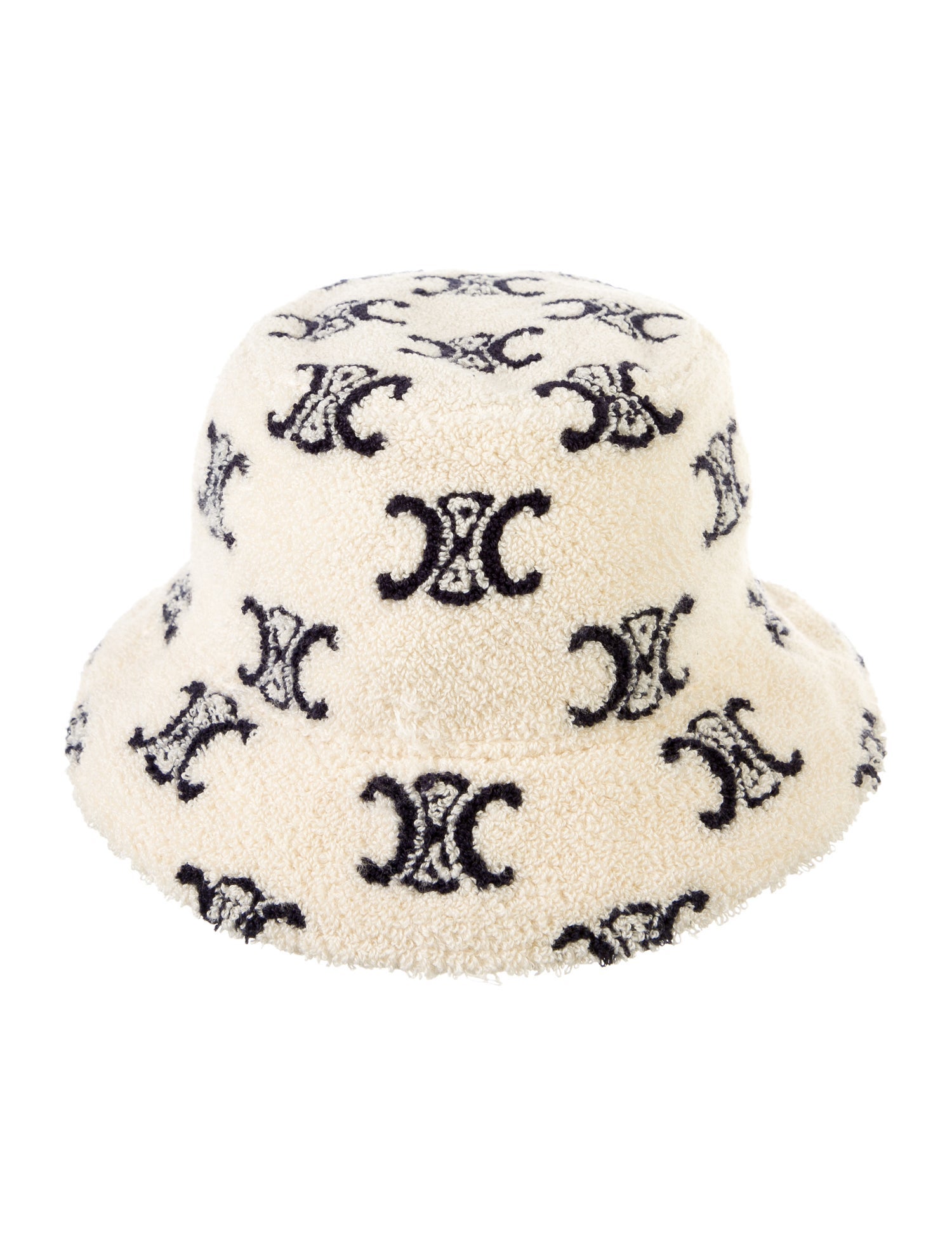 Celine Terrycloth Triomphe Bucket Hat