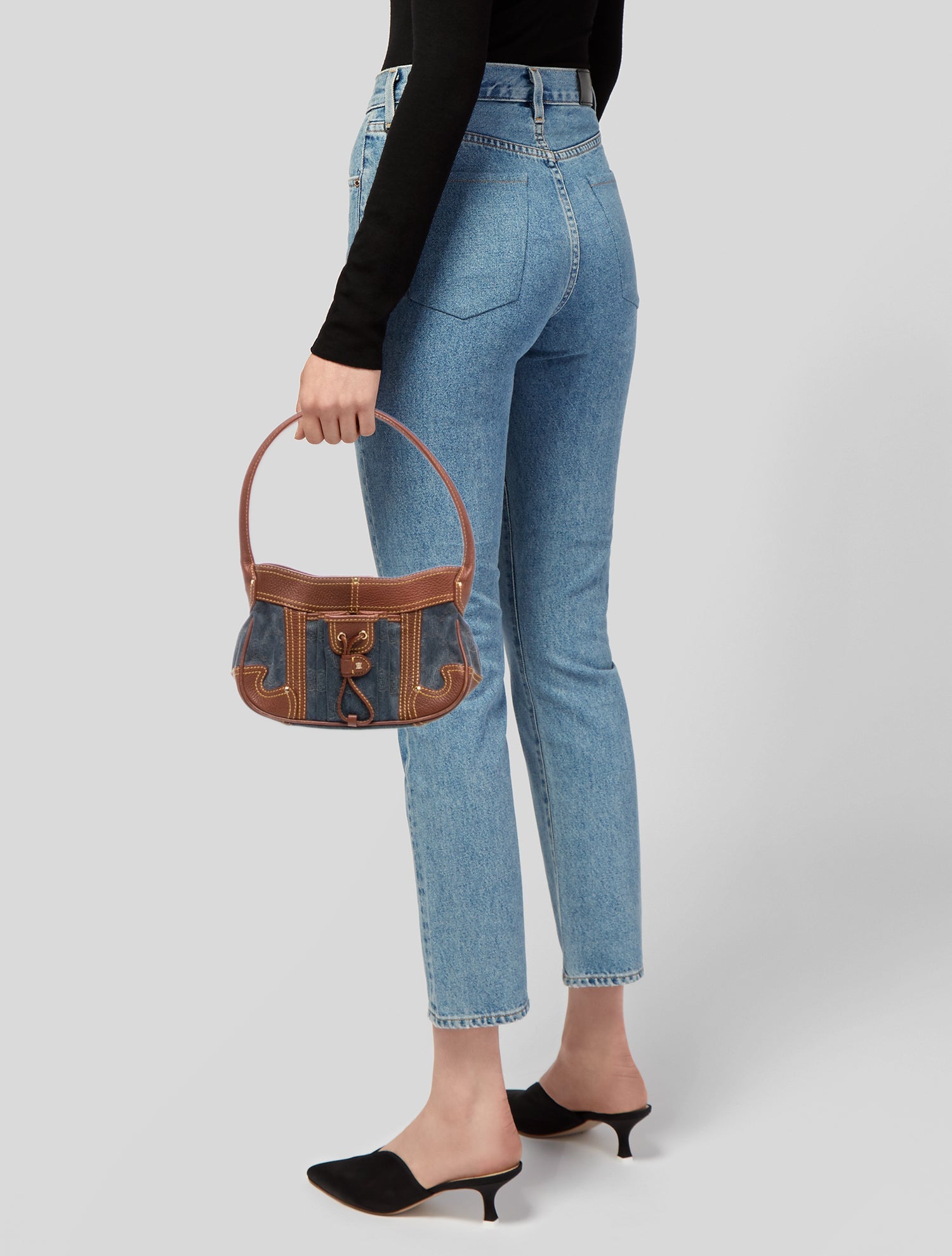 Celine Leather Shoulder Bag Vintage