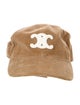Celine Corduroy Triomphe Baseball Cap