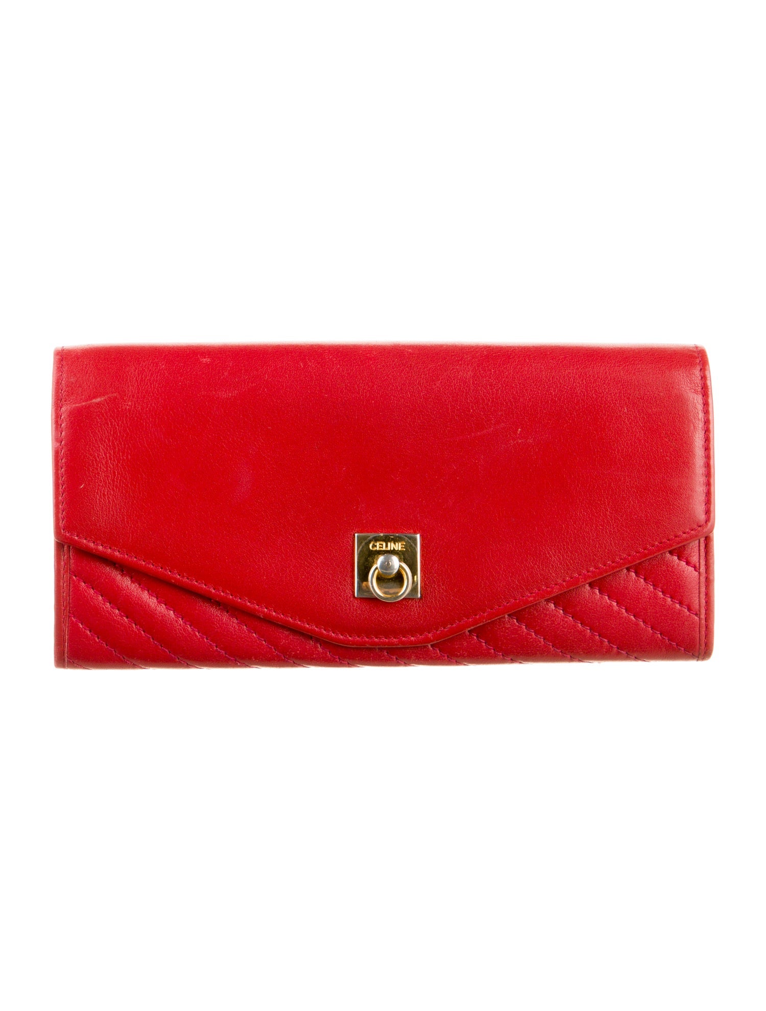 Celine Vintage Leather Continental Wallet