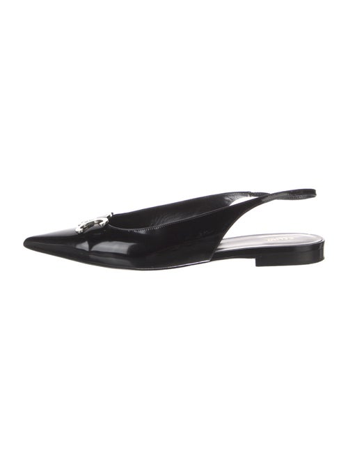 Celine Patent Leather Slingback Flats