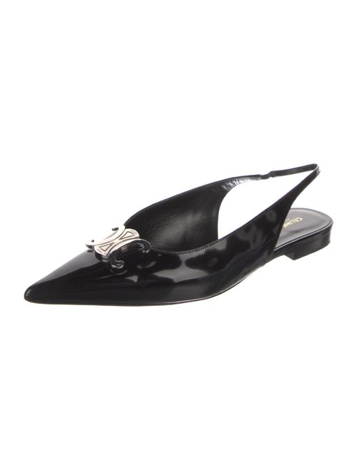 Celine Patent Leather Slingback Flats