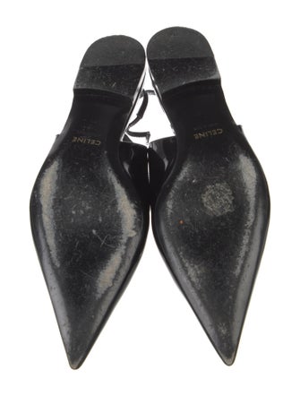 Celine Patent Leather Slingback Flats