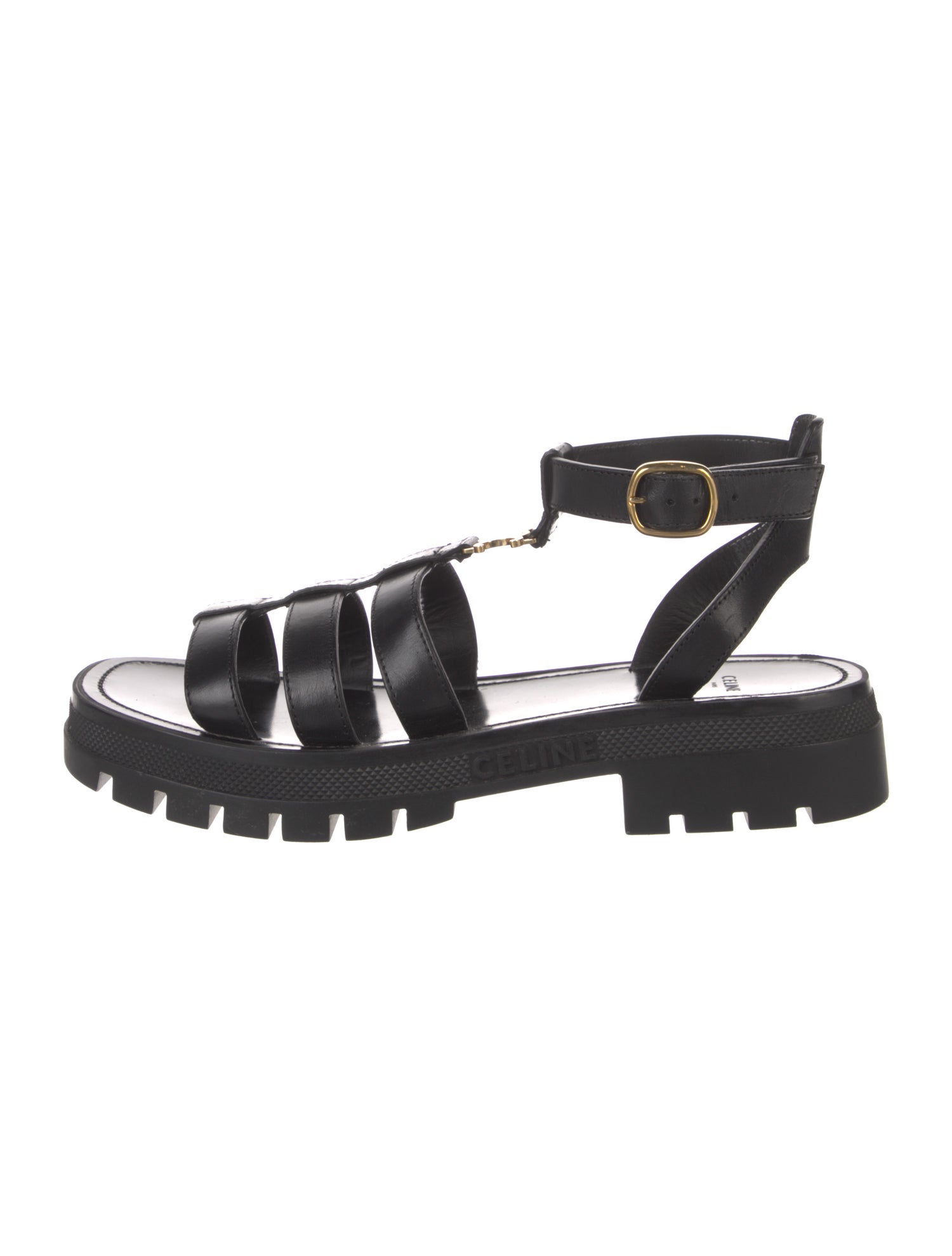 Celine Leather Gladiator Sandals