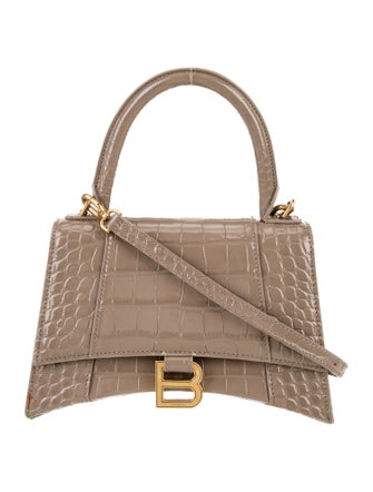 Balenciaga Embossed Leather Hourglass Small 2023