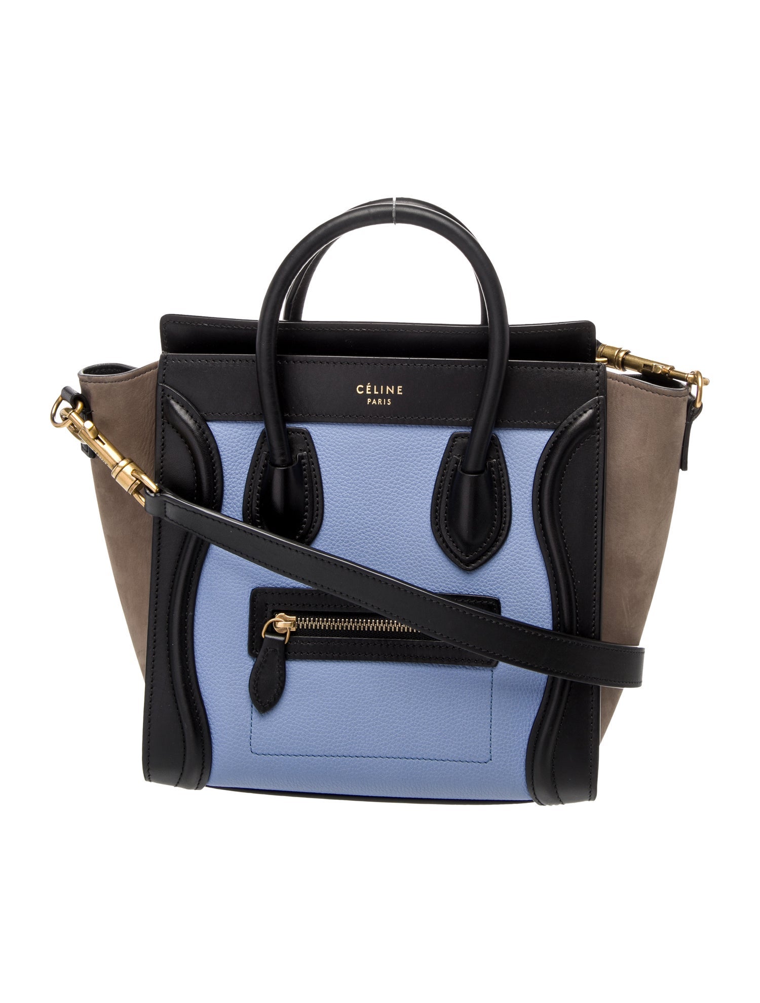 Celine Leather Luggage Nano