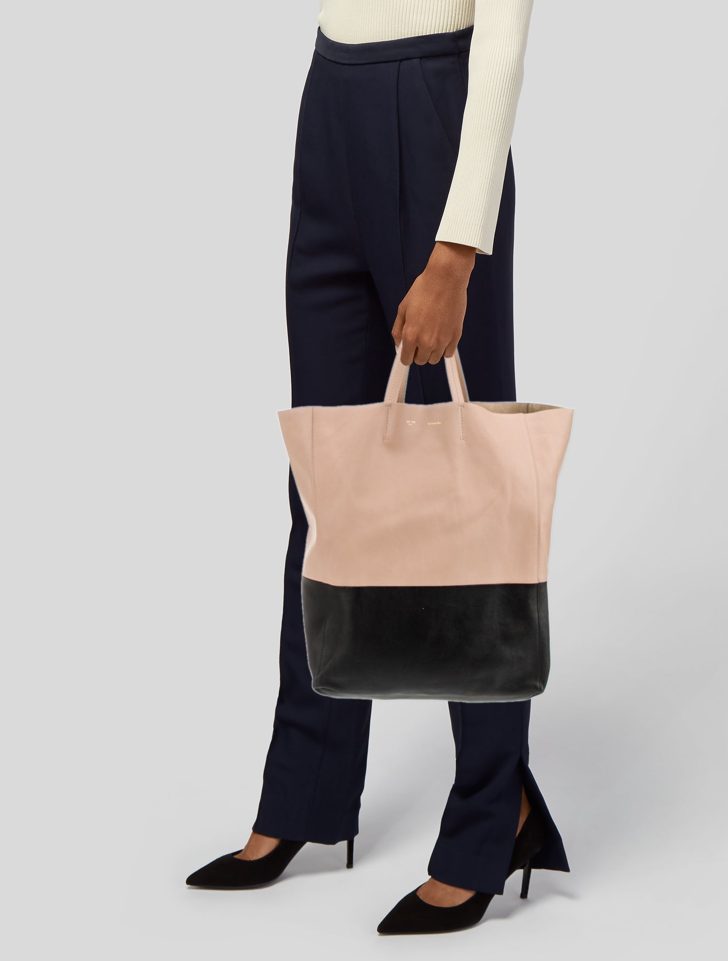 Celine Leather Vertical Cabas