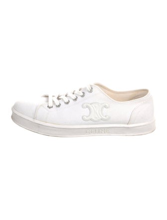 Celine Signature Logo Canvas Sneakers