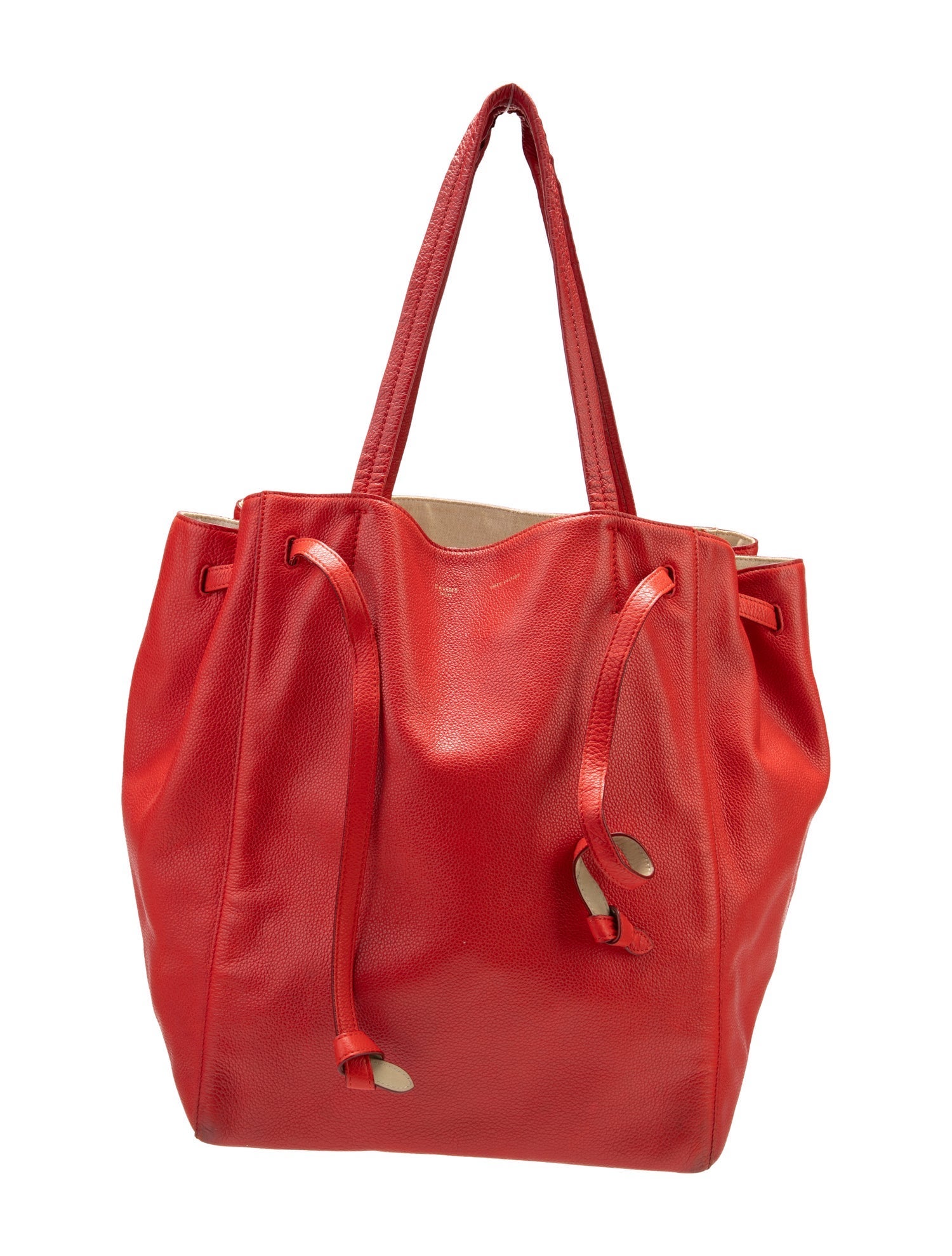 Celine Leather Cabas Phantom w/Belt Medium