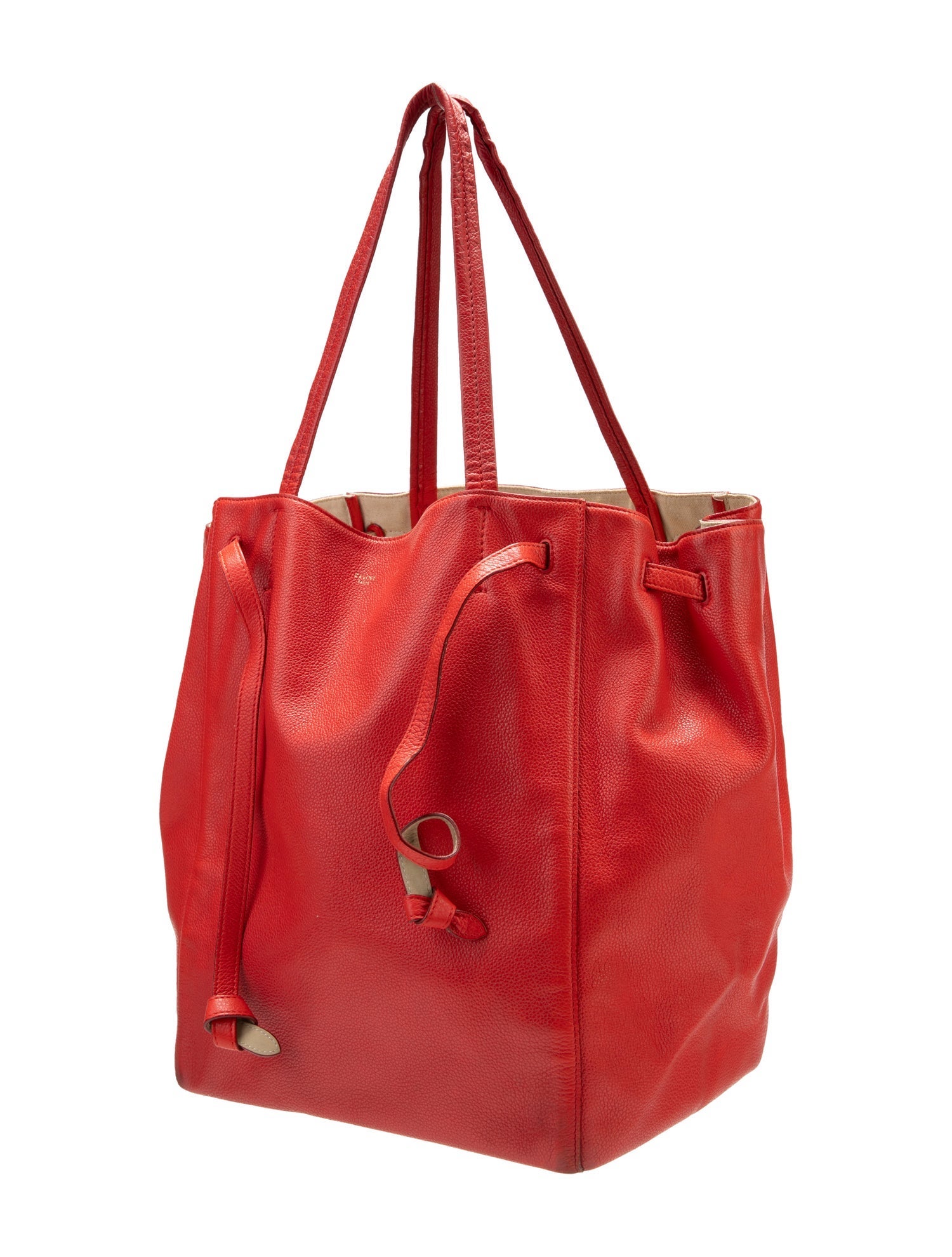 Celine Leather Cabas Phantom w/Belt Medium