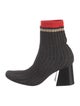 Celine Colorblock Pattern Sock Boots